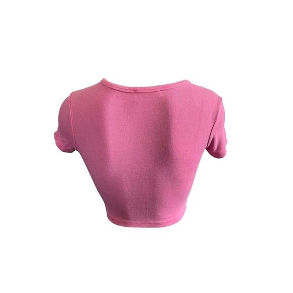 Zara short sleeve crop top pink small - Picture 2 of 3